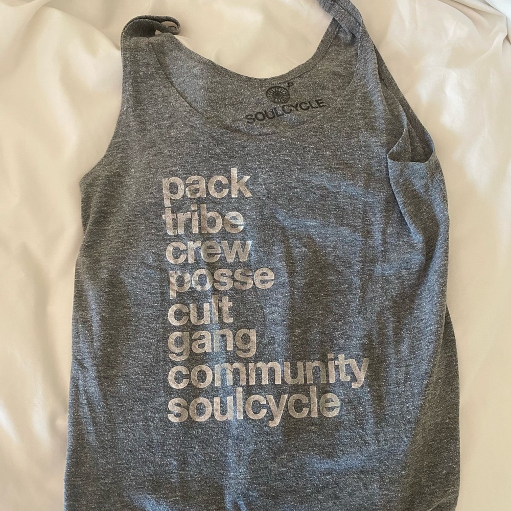 soul cycle tank top tee